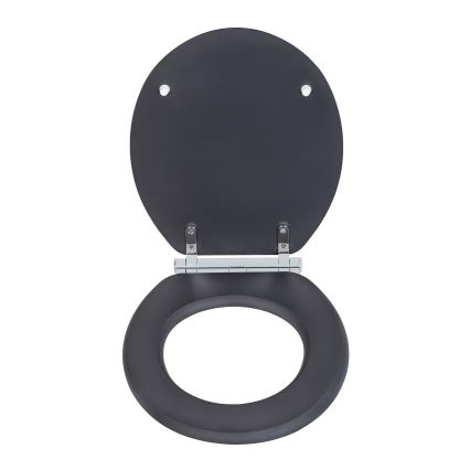 WENKO 25218100-WC κάθισμα λεκάνης MORRA 35x42 cm ανθρακί/ασημί