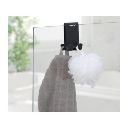 WENKO 25229100-Γάντζος VERNA DUO 5x9,5 εκ. μαύρος