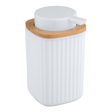 WENKO 25294100 - Δοσομετρητής υγρού σαπουνιού ROTELLO 8,9x12,7 cm λευκό/καφέ