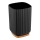 WENKO 25297100 - Κύπελλο για οδοντόβουρτσες ROTELLO 8,5x11 cm μαύρο/καφέ