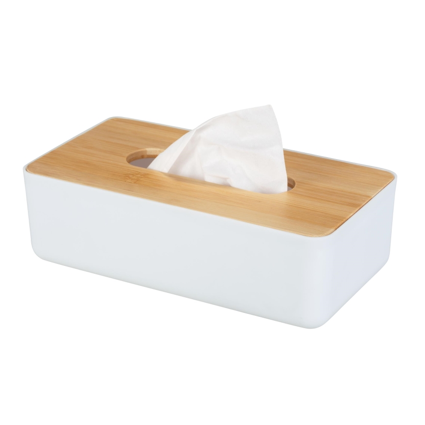 WENKO 25318100 - Κουτί καλλυντικών ROTELLO 24x12,7 cm λευκό/καφέ