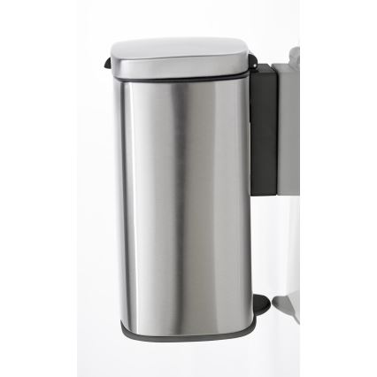 WENKO 25336100 - Καλάθι SARE 21,5x29,5 εκ. ασημί