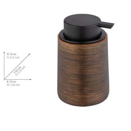WENKO 25352100 - Δοσομετρητής σαπουνιού PALENA 10x14 cm μπρονζέ