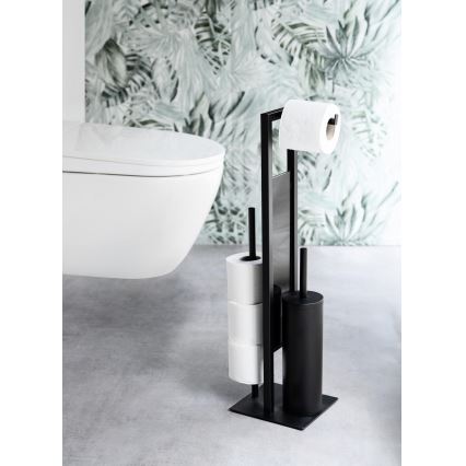 WENKO 25400100 - Βούρτσα τουαλέτας RIVALTA 18x70 cm μαύρη