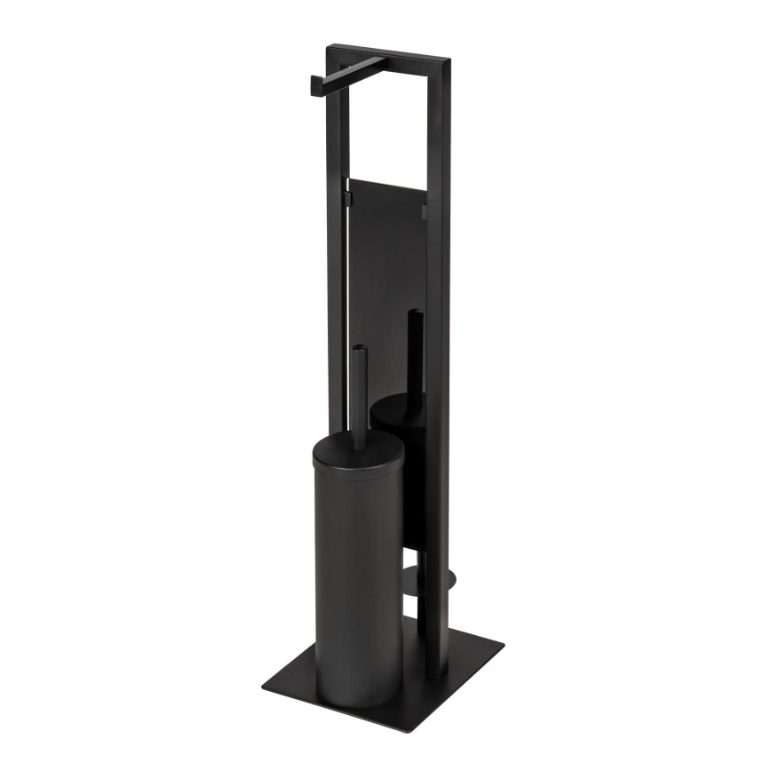 WENKO 25400100 - Βούρτσα τουαλέτας RIVALTA 18x70 cm μαύρη