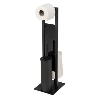 WENKO 25400100 - Βούρτσα τουαλέτας RIVALTA 18x70 cm μαύρη