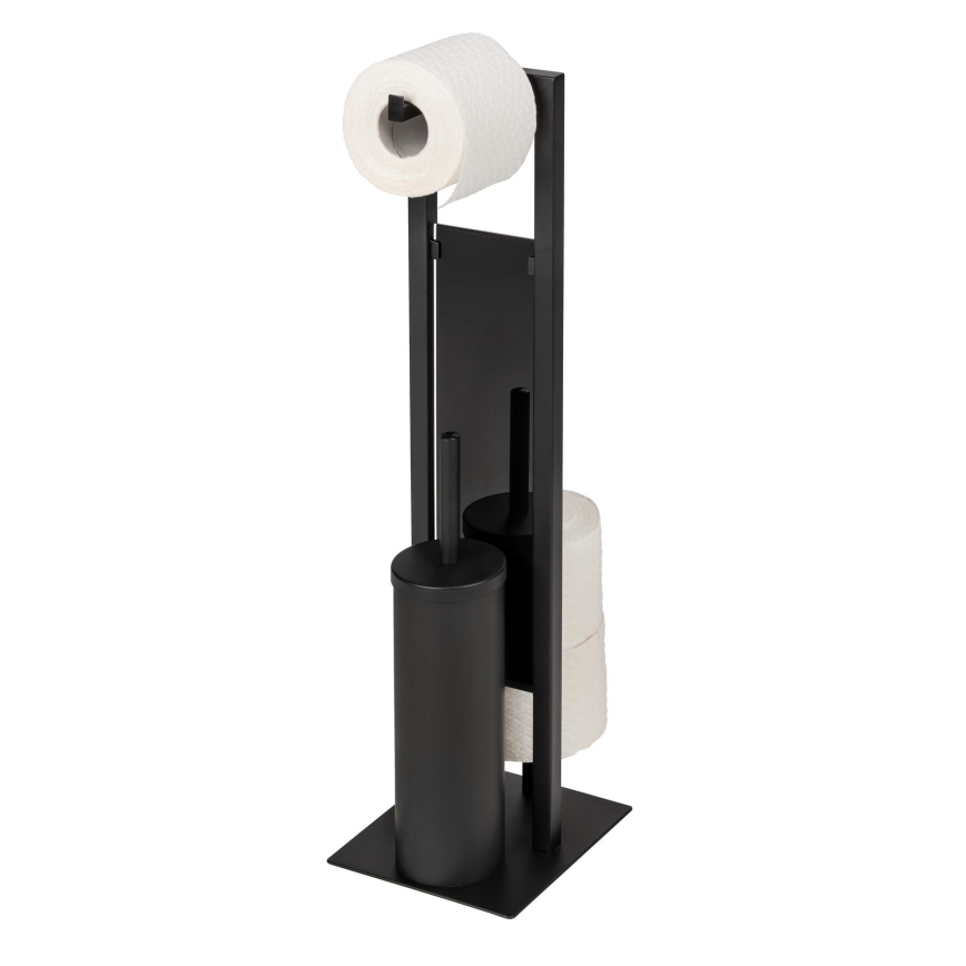 WENKO 25400100 - Βούρτσα τουαλέτας RIVALTA 18x70 cm μαύρη