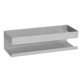 WENKO 25425100-Ράφι TURBO-LOC GENOVA ματ 30x10,5 cm ασημί