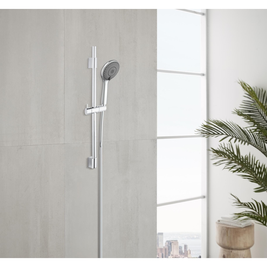 WENKO 25452100 - Σετ ντους WATERSAVING SYSTEM 70 cm ασημί