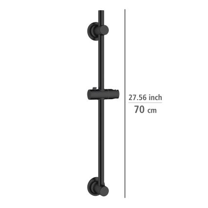WENKO 25463100 - Ράβδος ντους LIBERTÀ 70 cm μαύρη