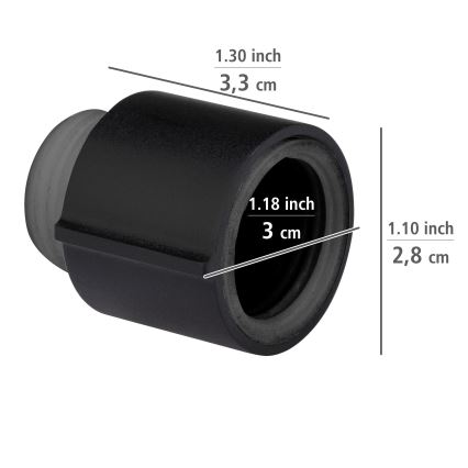 WENKO 25481100 – Ρυθμιστής WATERSAVING SYSTEM 12,7 mm, μαύρο