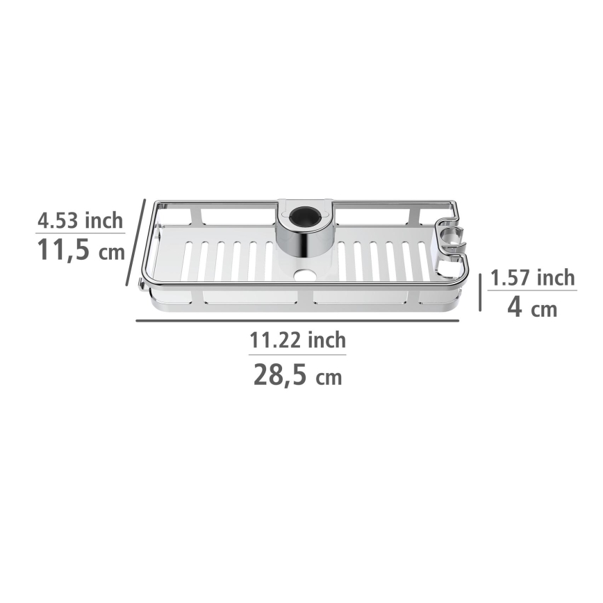 WENKO 25490100 - Ράφι LIBERTÀ 28,5x11,5 cm γυαλιστερό χρώμιο