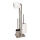 WENKO 25553100 - Βούρτσα WC RIVALTA 18x70 εκ. μπεζ/μαύρο