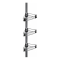WENKO 25556100-Γωνιακό ράφι PURIO 35,5x280 cm ασημί/γκρι