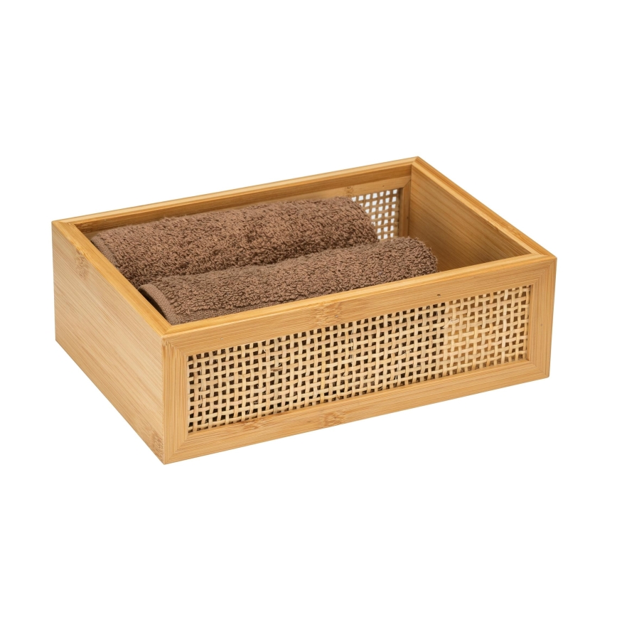 WENKO 25602100 - Δίσκος μπανιέρας ALLEGRE 22x15 εκ., καφέ
