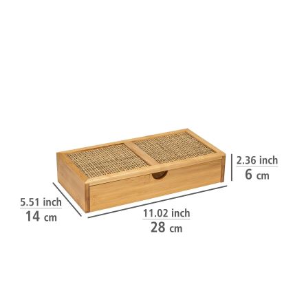 WENKO 25603100 – Οργανωτής ALLEGRE 28x14 cm καφέ