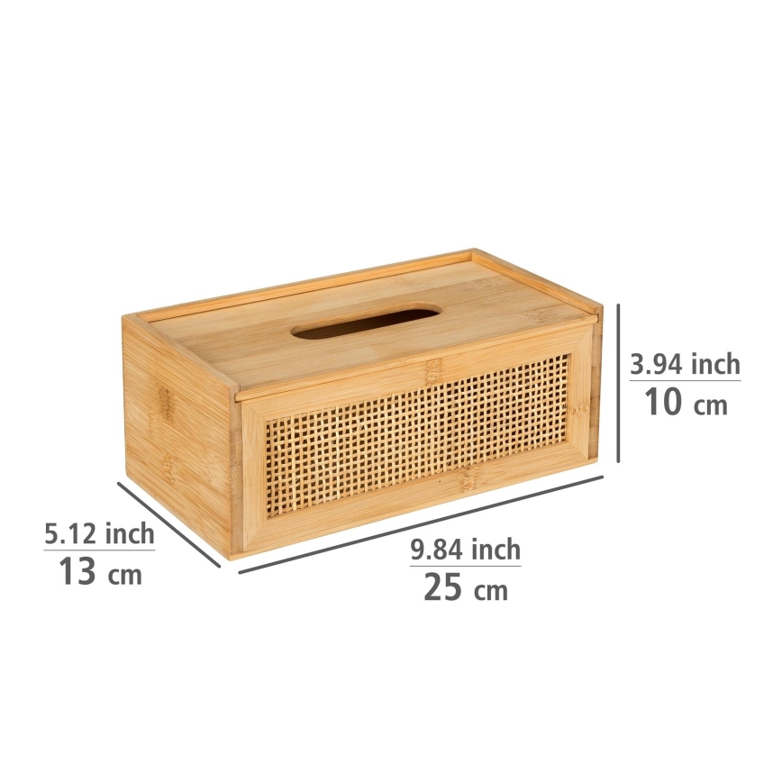 WENKO 25607100 - Θήκη για χαρτομάντηλα ALLEGRE 25x13 cm καφέ