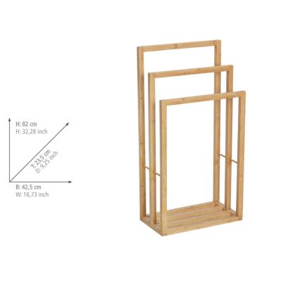 WENKO 25629100 - Βάση για πετσέτες BAMBUSA 42,5x82 cm καφέ