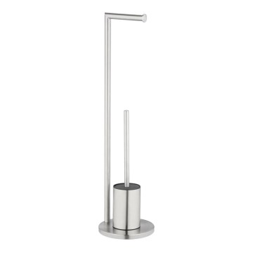 WENKO 25676100 - Σετ WC FERLA 18x69,5 cm ανοξείδωτο/σατινέ