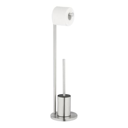 WENKO 25676100 - Σετ WC FERLA 18x69,5 cm ανοξείδωτο/σατινέ