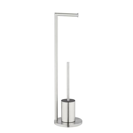 WENKO 25676100 - Σετ WC FERLA 18x69,5 cm ανοξείδωτο/σατινέ