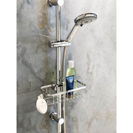 WENKO 25678100 - Καλάθι FLORESTA 24x14 cm ασημί