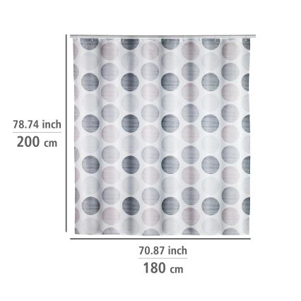 WENKO 25750100 - Κουρτίνα ντους 180x200 cm, πολύχρωμη