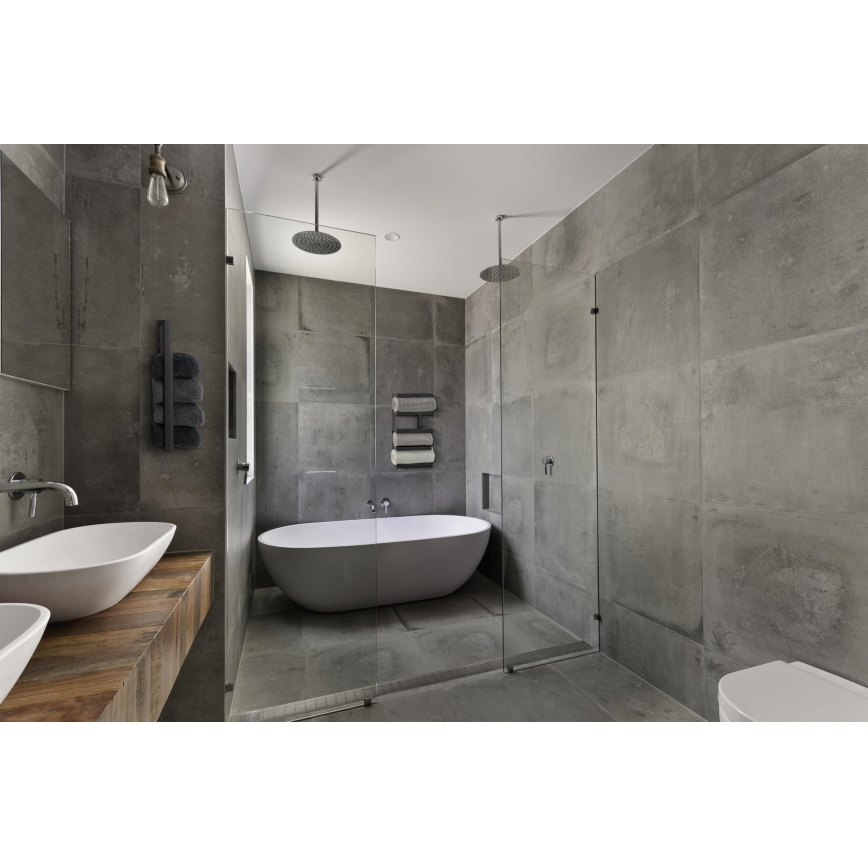 WENKO 25780100 - Βάση για πετσέτες FONDIRO 24x42 cm μαύρη