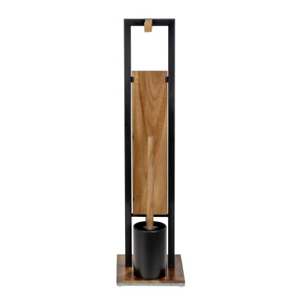 WENKO 25784100 - Σετ WC RIVALTA 18x70 cm καφέ/μαύρο