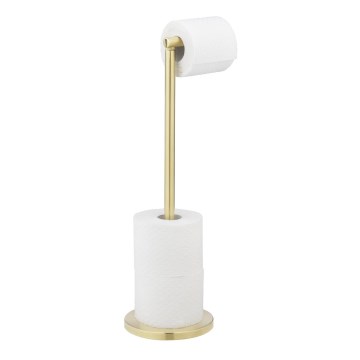 WENKO 25791100 - Βάση για χαρτί υγείας 21x55 εκ. χρυσή/ασημί