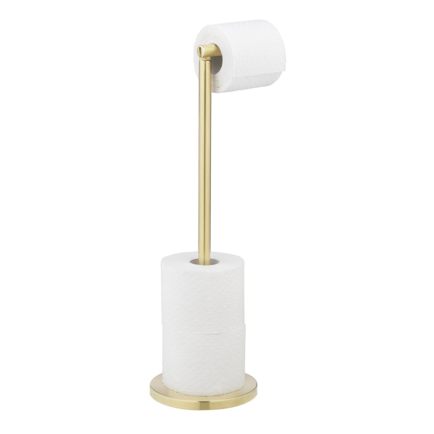 WENKO 25791100 - Βάση για χαρτί υγείας 21x55 εκ. χρυσή/ασημί