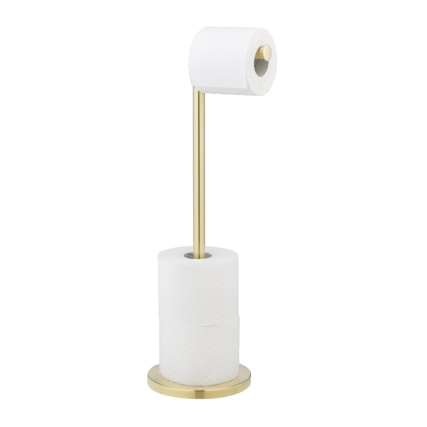 WENKO 25791100 - Βάση για χαρτί υγείας 21x55 εκ. χρυσή/ασημί