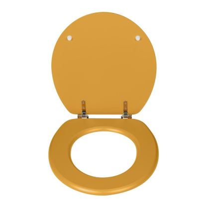 WENKO 25792100 - Κάθισμα WC PRIMA 37x41 εκ. κίτρινο/ασημί