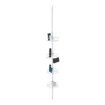 WENKO 26015100 - Γωνιακό ράφι DOLCEDO 31x230 cm ανοξείδωτο/λευκό