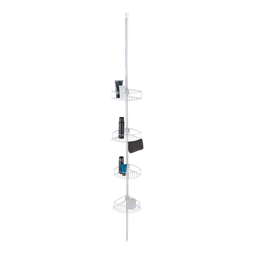 WENKO 26015100 - Γωνιακό ράφι DOLCEDO 31x230 cm ανοξείδωτο/λευκό