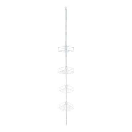 WENKO 26015100 - Γωνιακό ράφι DOLCEDO 31x230 cm ανοξείδωτο/λευκό