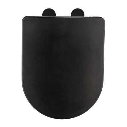 WENKO 26029100 - Κάθισμα WC GALATI 46x36 cm μαύρο