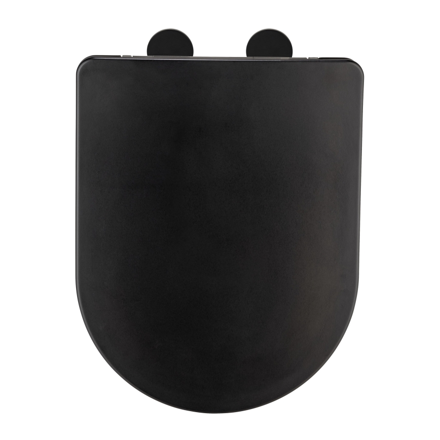WENKO 26029100 - Κάθισμα WC GALATI 46x36 cm μαύρο