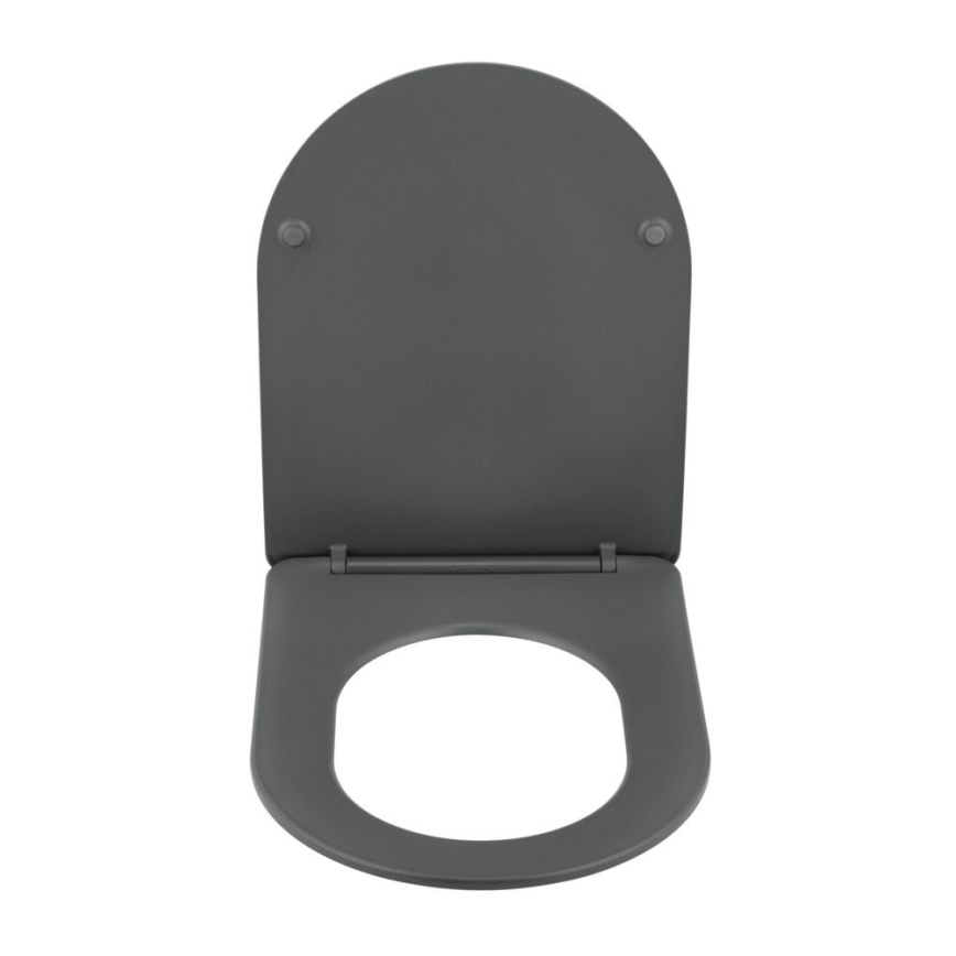 WENKO 26030100 - Κάθισμα WC GALATI 46x36 cm ανθρακί