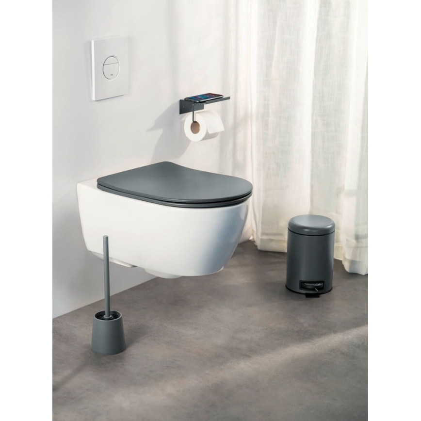 WENKO 26030100 - Κάθισμα WC GALATI 46x36 cm ανθρακί