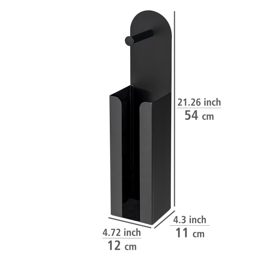 WENKO 26059100 - Βάση ρολών AGIRA 12x54 cm μαύρη