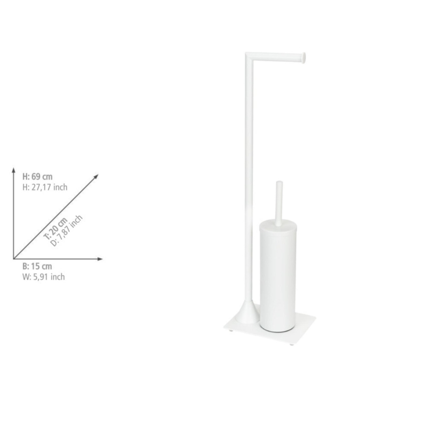 WENKO 26072100 - Βούρτσα WC HELLA 15x69 cm λευκή