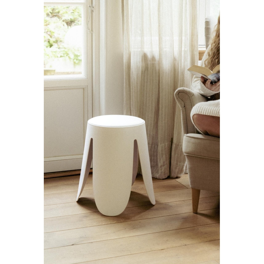WENKO 26086100 - Σκαμπό COMISO 44,5x46 εκ. λευκό