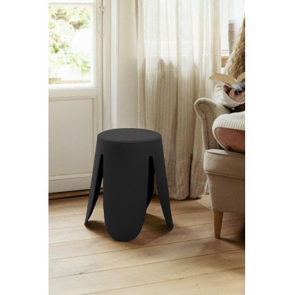 WENKO 26087100 - Σκαμπό COMISO 44,5x46 εκ. μαύρο
