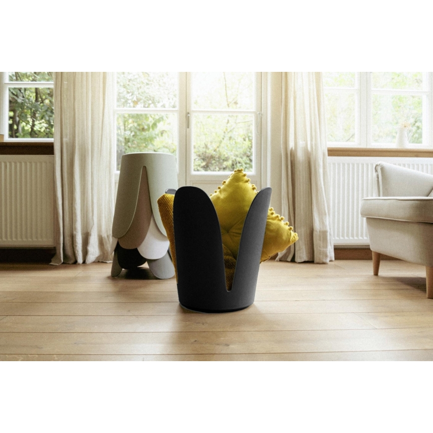 WENKO 26087100 - Σκαμπό COMISO 44,5x46 εκ. μαύρο