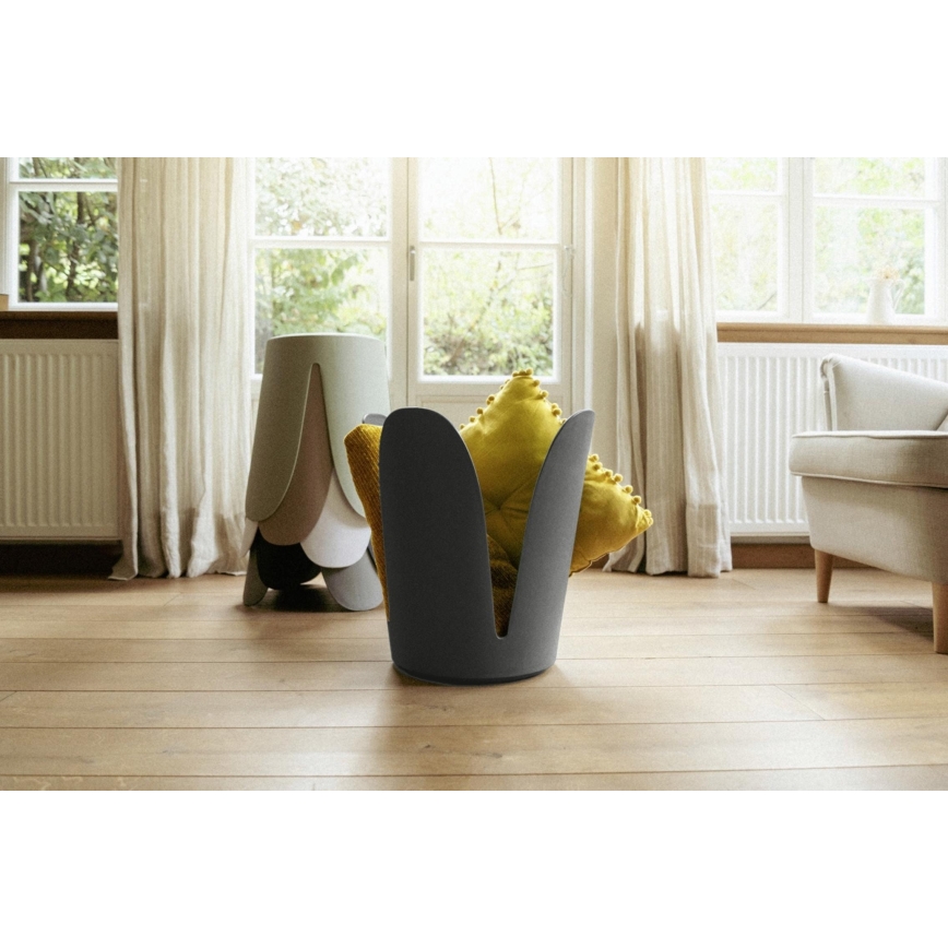 WENKO 26089100 - Σκαμπό COMISO 44,5x46 εκ. ανθρακί