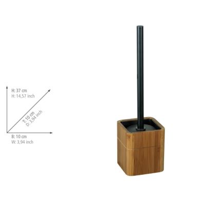 WENKO 26104100 - Βούρτσα τουαλέτας SERRO 10x37 εκ. καφέ/μαύρη