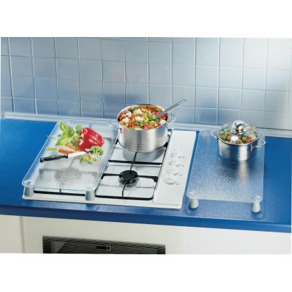WENKO 2712663100 - Πλάκα κάλυψης 30x52 cm διάφανη/γκρι