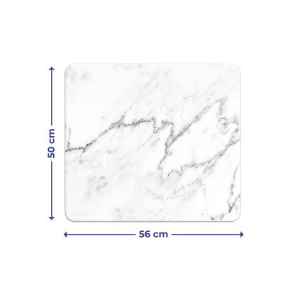 WENKO 2712929500 - Πλάκα κάλυψης ABDECKPLATTE - NEUTRAL 56x50 cm πολύχρωμη/διάφανη