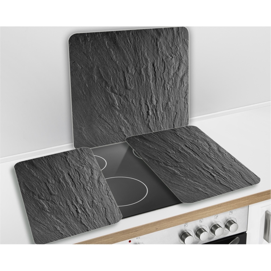 WENKO 2712984500 - Πλάκα κάλυψης ABDECKPLATTE - NEUTRAL 56x50 cm μαύρη/διάφανη